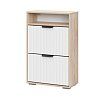 Тумба для обуви Норд Лайн ОБ03-600 (дуб сонома/софт пломбир Лайн), Бежевый
