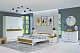 Кровать Милана с матрасом Divano Classic Зависимые пружины (Bonnelle), Белый