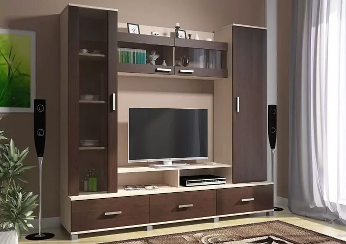 Стенка Соло 8 Ася-2, Коричневый