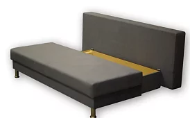 Прямой диван Бэлиз Еврокнижка Серый