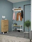 Вешалка для прихожей Калифорния Хигс ЛДСП Дуб вотан/Белый Бежевый
