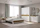 Кровать Милана с матрасом Divano Classic Зависимые пружины (Bonnelle), Белый