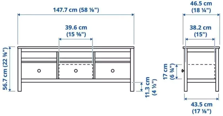 ТВ-тумба HEMNES, Белый