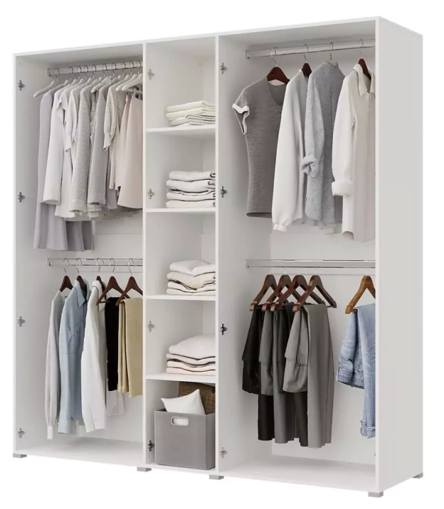 Шкаф Квадро 5-ти ств 2250, Белый