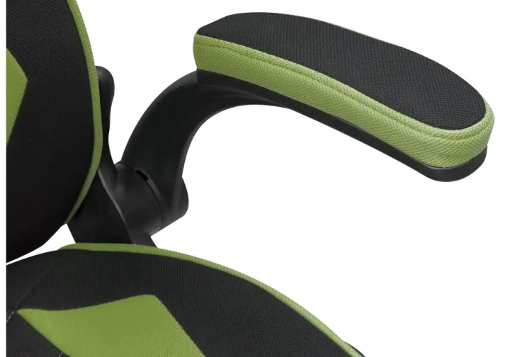 Кресло компьютерное Plast 1 green / black, Черный