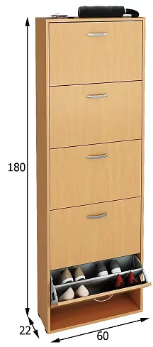 Обувница Милан, Коричневый