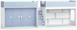 Двухъярусная кровать Легенда Кровати без механизма Зеленый