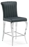 Барный стул Joan dark grey / steel 