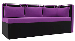 Кухонный диван с углом Метро Дельфин Фиолетовый