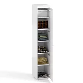 Шкаф-пенал с зеркалом Монако МН-29 Белый 