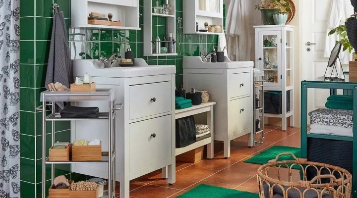 Шкаф со стеклянной дверцей HEMNES, Белый