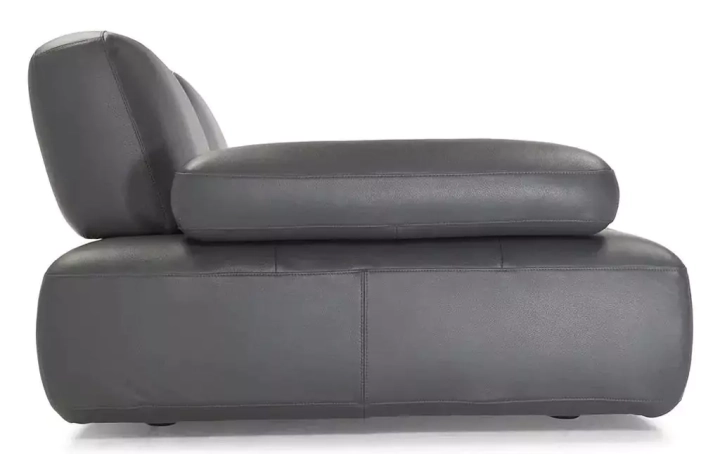 Прямой кожаный диван Rizvan (Сканди), Графит