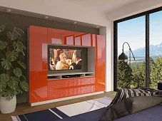 Стенка Стенка-горка Купертино Глянец 3D 8 Коричневый