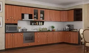 Кухня Классика 5 угловая мдф Коричневый