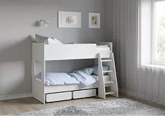 Двухъярусная кровать Легенда Кровати без механизма Белый
