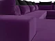 ф13а Угловой диван Мэдисон - П микровельвет фиолетовый подушки черные фиолетовые фото3