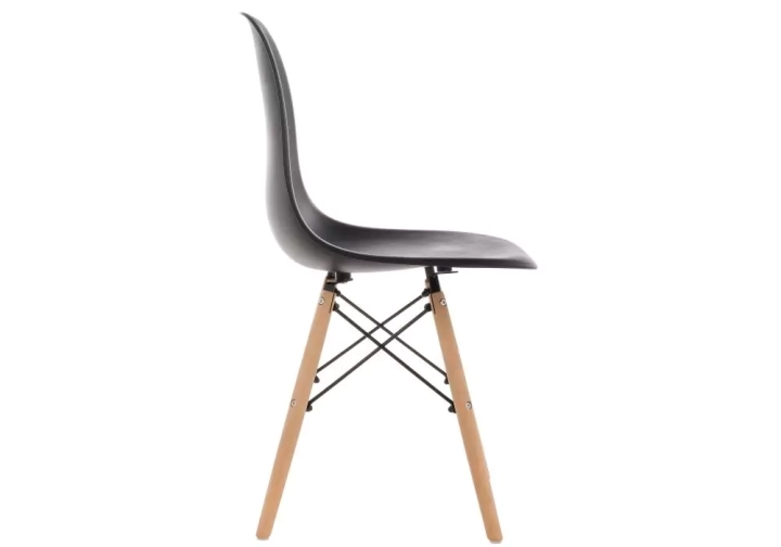 ф208а Стул деревянный Eames PC-015 черный