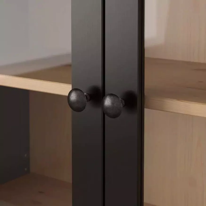 Шкаф-витрина с 3 ящиками HEMNES, Коричневый