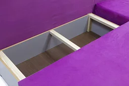 Угловой диван Мягкий Хит Еврокнижка Фиолетовый
