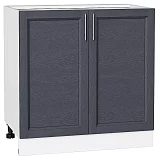 Шкаф нижний с 2-мя дверцами Сканди 800 Graphite Softwood/Белый
