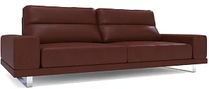 Прямой кожаный диван Рипозо (Лофт) Без механизма 