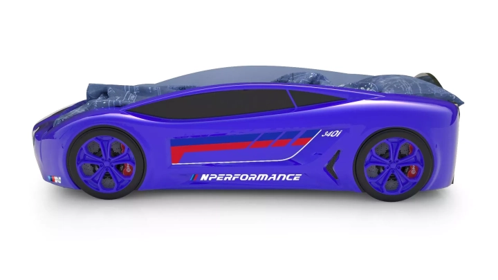 Кровать-машина Roadster БМВ, Синий