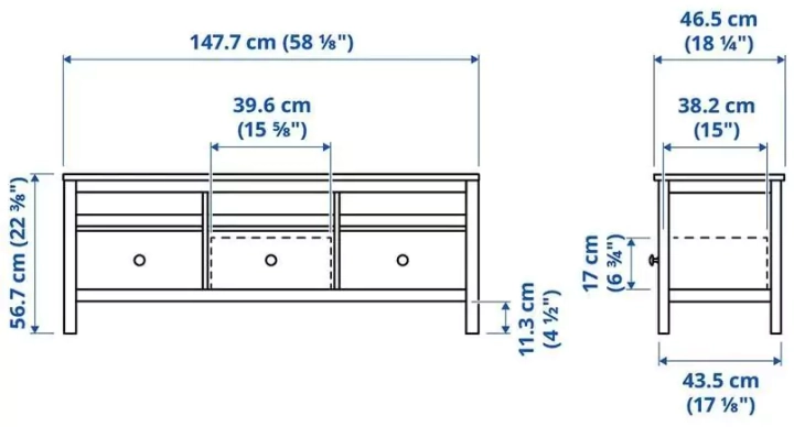 ТВ-тумба HEMNES, Белый