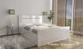 Кровать Глянец Кровати без механизма Белый