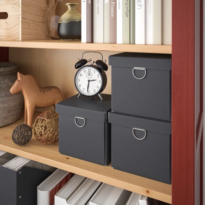 Стеллаж HEMNES, Темный орех
