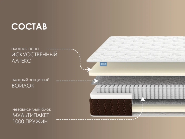 Матрас Димакс Мега, Белый