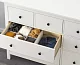 Комод с 8 ящиками HEMNES, Белый