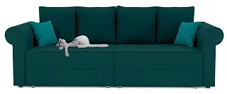 Прямой диван Флоренция Еврокнижка Зеленый
