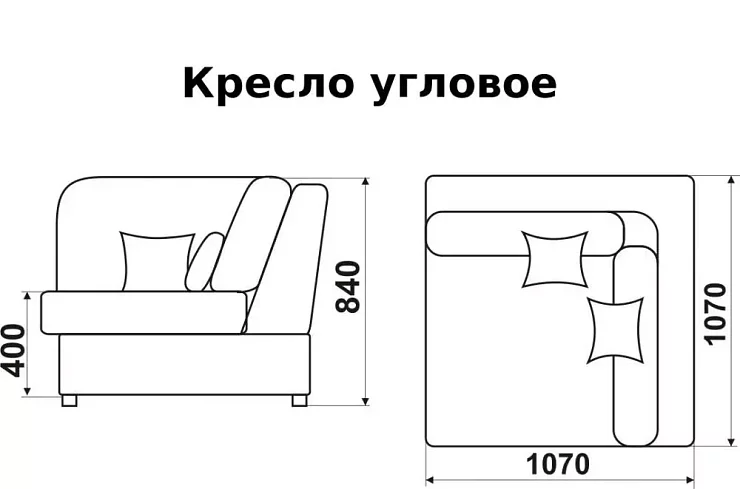 Угловой диван Моника Монца, Бежевый