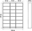 Стеллаж Билли, Бежевый