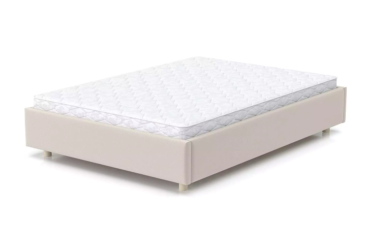 Мягкая кровать SleepBox 160 без изголовья, Бежевый
