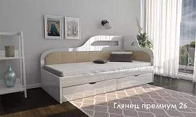 Кровать детская Глянец Кровати без механизма Белый