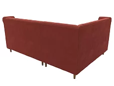 Кухонный угловой диван Бронкс Без механизма Красный