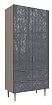 Шкаф распашной Сканди (Йорк 4), Серый