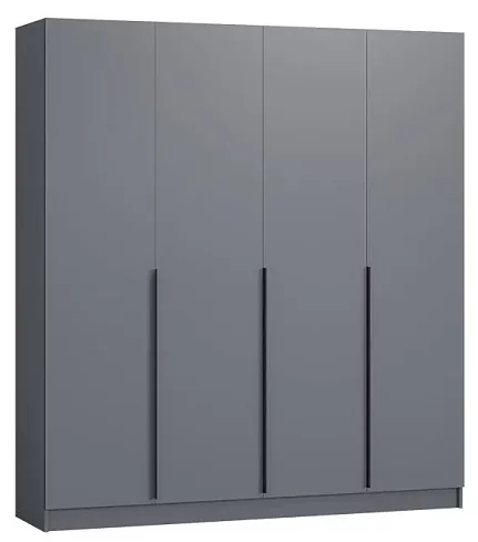 Шкаф 2.0 м Авангард, графит, Серый