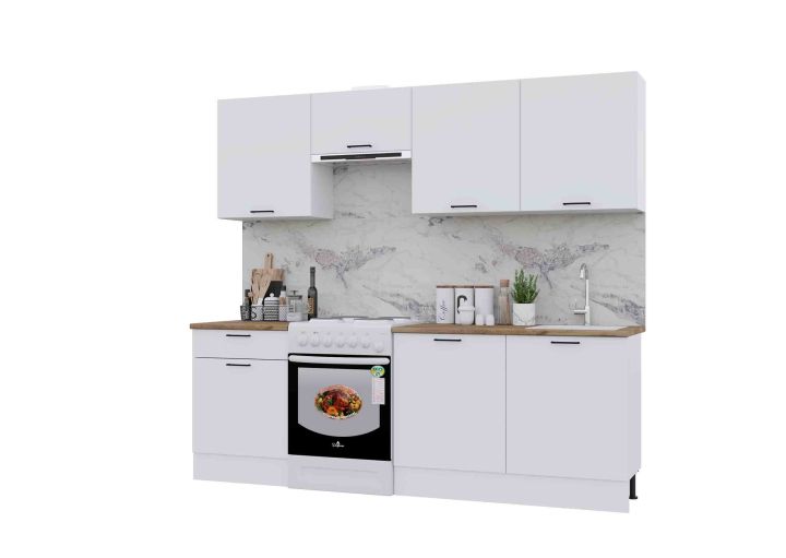Кухня Paola 2.4м, Белый