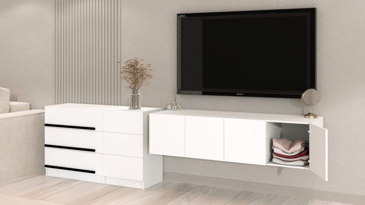 Комплект в гостиную Бастион 2.9 м, Белый