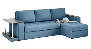 Угловой диван Атланта лайт евро с уценкой Дельфин Серый 