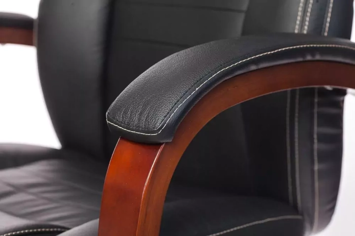 Кресло руководителя Бюрократ T-9923 Walnut, Черный