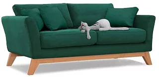 Прямой диван Дублин Без механизма Зеленый