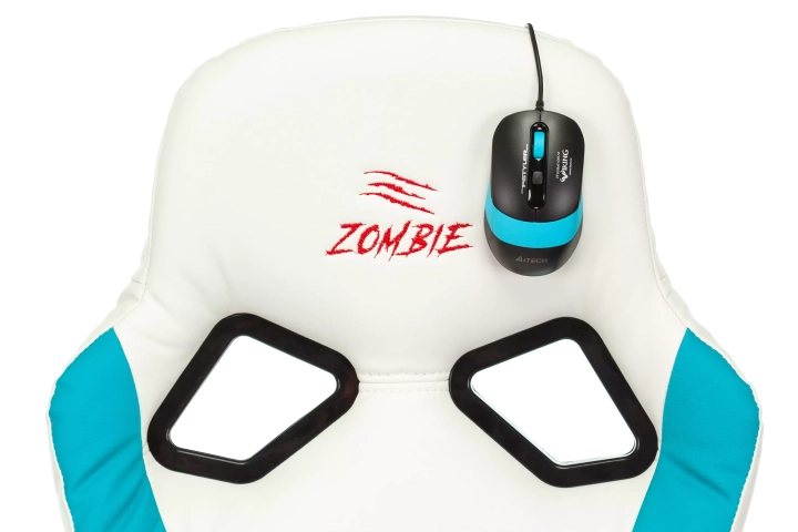 Кресло игровое Бюрократ ZOMBIE RUNNER, Белый