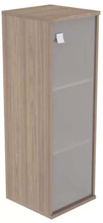 Шкаф средний узкий 1 средняя дверь стекло Style, Бежевый