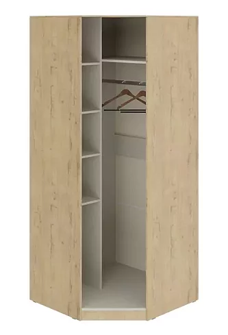 Шкаф распашной угловой Николь, Бежевый