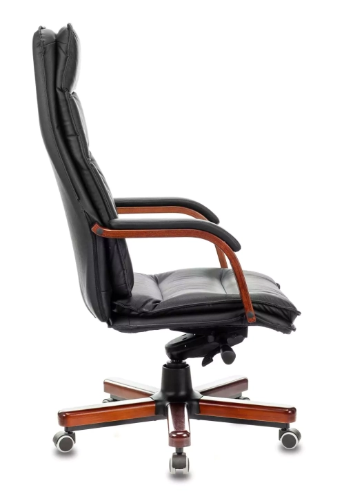 Кресло руководителя Бюрократ T-9927 Walnut, Черный