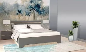 Спальня Анталия дизайн 2 Кровати без механизма Серый