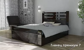 Кровать Глянец Кровати без механизма Коричневый